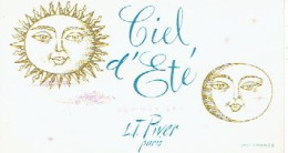 Carte Parfum CIEL D'ETE De L.T. PIVER - Profumeria Antica (fino Al 1960)