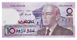 (Billets). Maroc. Morocco. 10 Dirhams ND 1987 (2). N°60 864668. P 63a. Sign. 10. UNC - Marocco