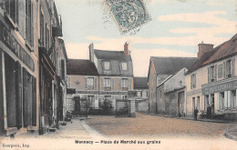 MENNECY (Essonne) - Place Du Marché Aux Grains - Café Legrain, Grand Hôtel De La Belle Etoile - Voyagé 190? (2 Scans) - Mennecy