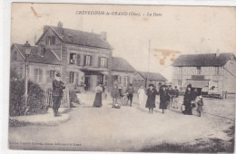 60-CREVECOEUR LE GRAND LA GARE - Crevecoeur Le Grand