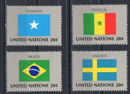 United Nations UN New York Serie 4v 1983 Flag Serie Somalia Senegal Brazil Sweden MNH - Neufs