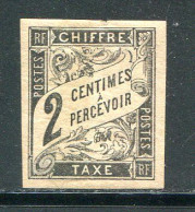 COLONIES GENERALES- Taxe Y&T N°2- Neuf Avec Charnière * - Impuestos