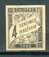 COLONIES GENERALES- Taxe Y&T N°4- Neuf Sans Gomme - Segnatasse