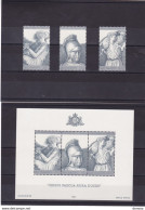 SAINT MARIN 1981 VIRGILE Yvert 1030-1032 + BF 11, Michel 1230-1232 + Bl 8 NEUF** MNH Cote Yv 14 Euros - Nuovi