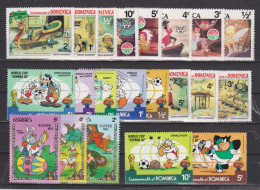 Timbres Neufs** De Dominique De 1980 à 1984 Disney MNH - Dominica (1978-...)