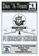 Fußball-Programm PRG FC Hansa Rostock Amateure / II Vs FC Eintracht Schwerin 18. 8. 1998 Dynamo Mecklenburg-Vorpommern - Programmes