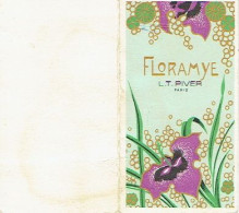 Carte Double Parfum FLORAMYE De L.T. PIVER - Calendrier De 1978 - Vintage (until 1960)