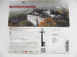Entry Ticket Lithuania To National Museum -Palace Of The Grand Dukes.  - Eintrittskarten