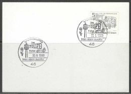 1969. Sonderstempel - Dortmund - 46 - Jnt. - Polizei Rallye - Inter - Stern - Euroflor - Stempeltag 30/08/1969. - Altri & Non Classificati