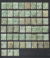 FRANCE   N° 111   LOT DE CINQUANTE ET UN TIMRES      OBLITERES    COTE 15.30€   TYPE BLANC - 1900-29 Blanc