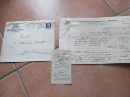 1939 ASSICURAZIONI GENERALI Venezia Busta Lettera Matrice Banco Napoli MADDALONI Caserta - Bank En Verzekering