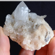 #L35 Splendido QUARZO Cristalli (Castagnola, Val D'Aveto, Piacenza, Emilia Romagna, Italia) - Mineralien