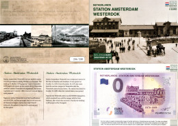 0-Euro PEAM 2019-1 NETHERLANDS - STATION AMSTERDAM WESTERDOK First Issue Pack No. Nur Bis #250 ! - Essais Privés / Non-officiels