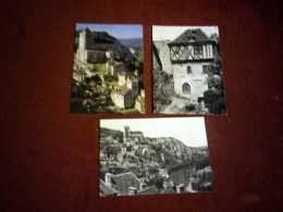 3 CARTES DE SAINT CIRQ LAPONIE    LE LOT  ( 46 ) - Saint-Cirq-Lapopie