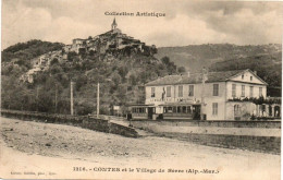 CONTES  -  06  -  Et Le Village De BERRE  -  Gendarmerie Nationale  -  Tramway - Contes