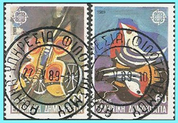 GREECE-GRECE- HELLAS:canc. ( 2-12-88  1st First Day Of Issue)  European Council. Rhodes Meeting 2&3-12- 1988 - Oblitérés