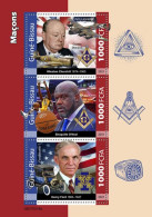 Guinea Bissau 2021, Massonery, Churchil, Planes, Basketball, Cars, 3val In BF - Briefmarken