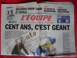 CYCLISME: CYCLISTE : L'EQUIPE DU 2 JUILLET 2003 100 ANS DU TOUR DE FRANCE - Cyclisme