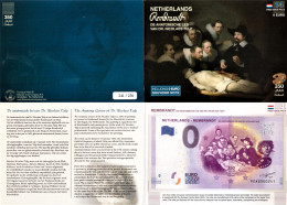 0-Euro PEAG 2019-5 NETHERLANDS - REMBRANDT - DE ANATOMISCHE LES VAN NICOLAS TULIP First Issue Pack No. Nur Bis #250 ! - Essais Privés / Non-officiels