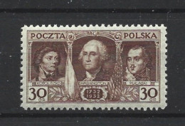 Poland 1932 G. Washington Bicentenary  Y.T. 355  * - Unused Stamps