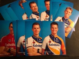 Rabobank - 2001 - Complete Set - 25 Cartes / Cards - Cyclists - Cyclisme - Ciclismo -wielrennen - Cyclisme