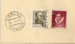 1956 ZARAGOZA , FECHADOR DE VIERLAS - Cartas & Documentos