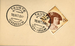 1958 ZARAGOZA , FECHADOR DE TAUSTE - Lettres & Documents