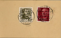 1951 ZARAGOZA , FECHADOR DE CONTAMINA - Cartas & Documentos