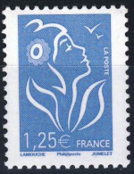 4156  1,25€ Bleu Ciel     LAMOUCHE  NEUF  **  ANNEE 2008 - 2004-2008 Marianne (Lamouche)
