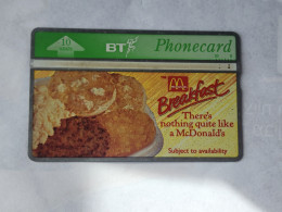 United Kingdom-(BTA063)-McDonalds Big Breakfas -(10units)-(663)-(368A88957)-price Cataloge3.00£-used+1card Prepiad Free - BT Publicitaire Uitgaven