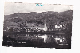 E5761) GOLDEGG Im Pongau - Salzburg - S/W FOTO AK Kirche Schloss Häuser Spiegelung Im Wasser ALT! - Goldegg