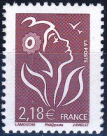 4158  2,18€ Brun Prune     LAMOUCHE  NEUF  **  ANNEE 2008 - 2004-2008 Marianne (Lamouche)