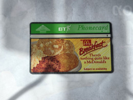 United Kingdom-(BTA063)-McDonalds Big Breakfas -(10units)-(664)-(368A93841)-price Cataloge3.00£-used+1card Prepiad Free - BT Edición Publicitaria