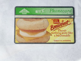 United Kingdom-(BTA064)-McDonalds Bacon & EGG-(10units)-(665)-(368A68723)-price Cataloge3£used+1card Prepiad Free - BT Advertising Issues