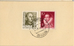 1956 ZARAGOZA , FECHADOR DE HUÉRMEDA - Lettres & Documents