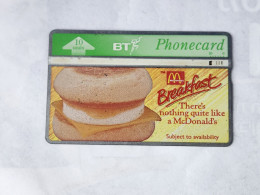 United Kingdom-(BTA064)-McDonalds Bacon & EGG-(10units)-(666)-(368A83071)-price Cataloge3£used+1card Prepiad Free - BT Advertising Issues