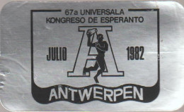 Esperanto Label 67th World Esperanto Conference In Antwerp - 67a Universala Kongreso En Antverpeno 1982 - Esperanto