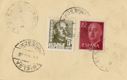 1956 HUESCA , FECHADOR DE BIELSA - Storia Postale