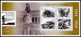 [Q] Italia / Italy 2015: Foglietto Prima Guerra Mondiale / World War I S/S ** - Guerre Mondiale (Première)