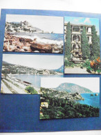 4 Cards Post Card Ukraine Crimea Gurzuf Black Sea Mountains 1968 - Ukraine