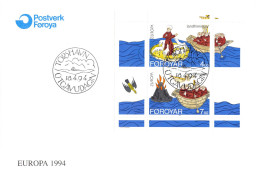 Féroé V2 - FDC Europa 1994 - 1994