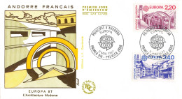 Andorre Français - FDC Europa 1987 - 1987