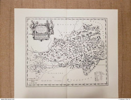 Carta Geografica Quangsi Imperii Sinarum Decimatertia Cina 1655 J.Blaeu Ristampa - Cartes Géographiques