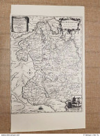 Carta Geografica O Mappa Dithmarsia Tabula (1) Anno 1651 Meyer Ristampa - Cartes Géographiques