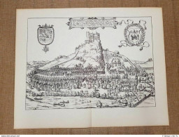 Veduta Della Città Di Bad Segeberg Germania Anno 1599 Braun E Hogenberg Ristampa - Cartes Géographiques