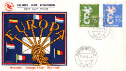 Sarre - FDC Europa 1958 - 1958