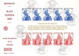 Monaco V2 - FDC Europa 1985 - 1985