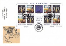 Moldavie V2 - FDC Europa 1993 - 1993