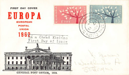 Irlande - FDC Europa 1962 - 1962