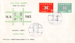 Turquie - FDC Europa 1963 - 1963